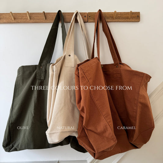 Initial Slouchy Tote Bag