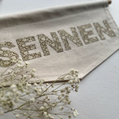 Personalised Fabric Name banner