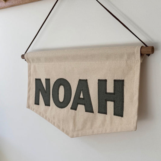 Personalised Linen Name Banner