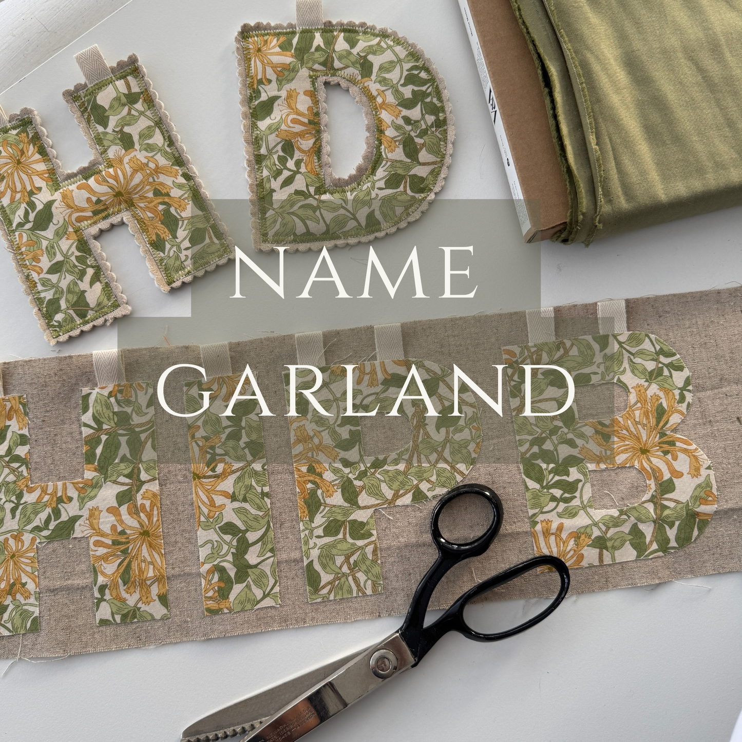 Name Garland, Fabric Letter Bunting