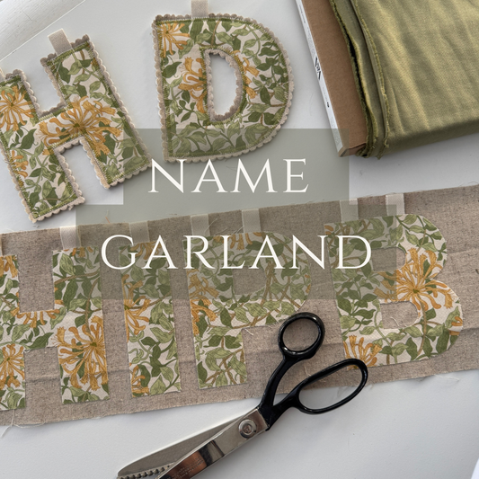 Name Garland, Fabric Letter Bunting