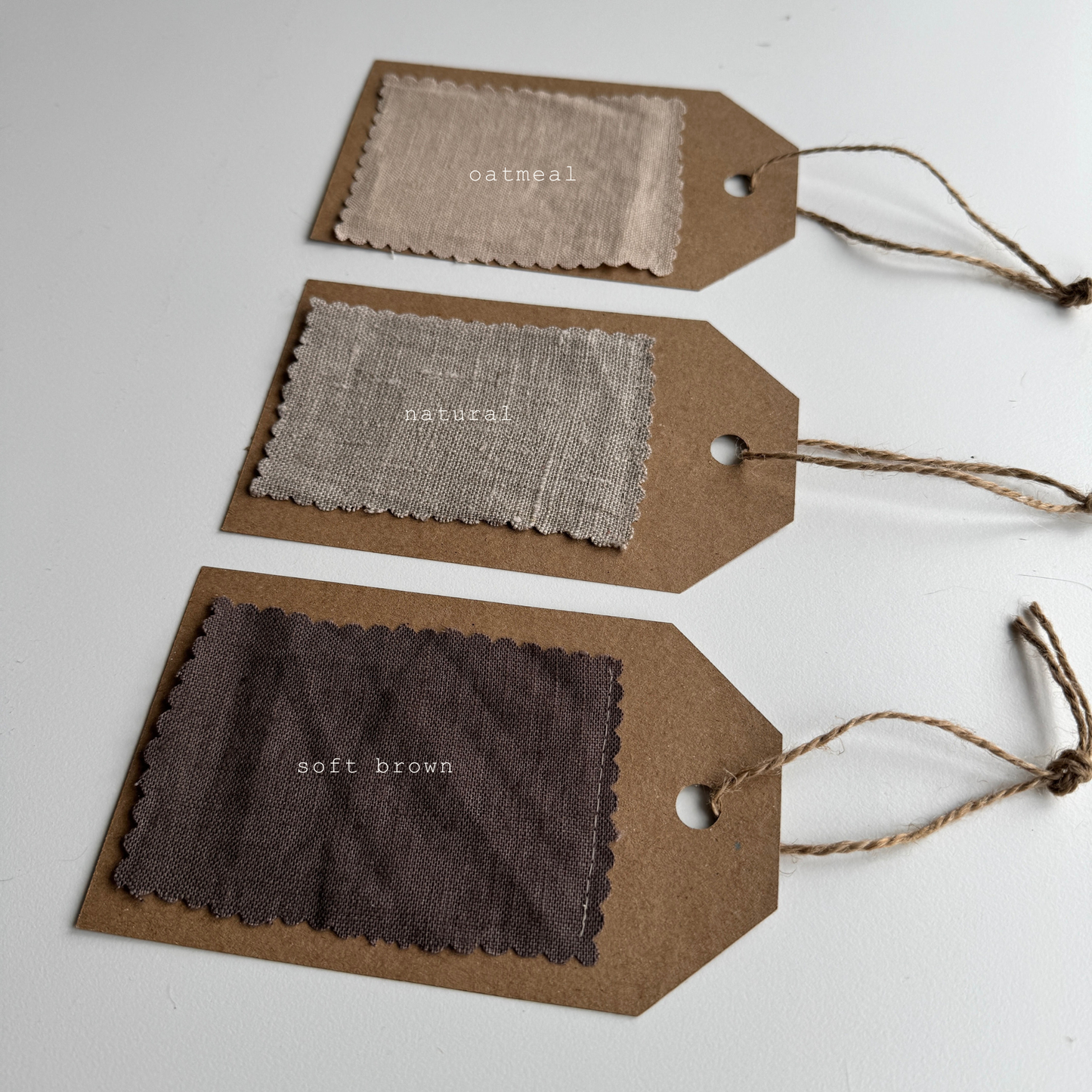 Linen Name Garland, Fabric Letter Bunting