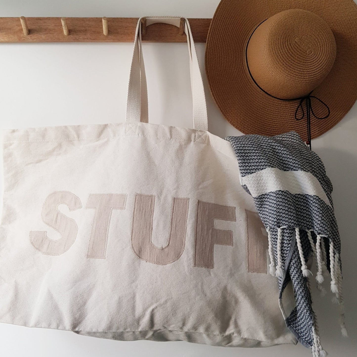 Relaxed Wash Extra Large Canvas Tote Bag