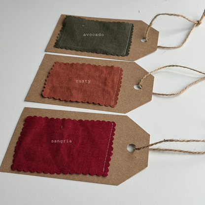 Linen Name Garland, Fabric Letter Bunting