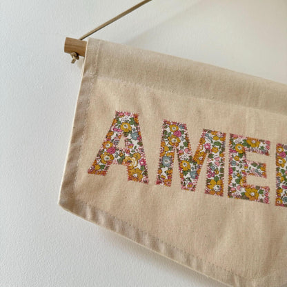 Personalised Fabric Name banner