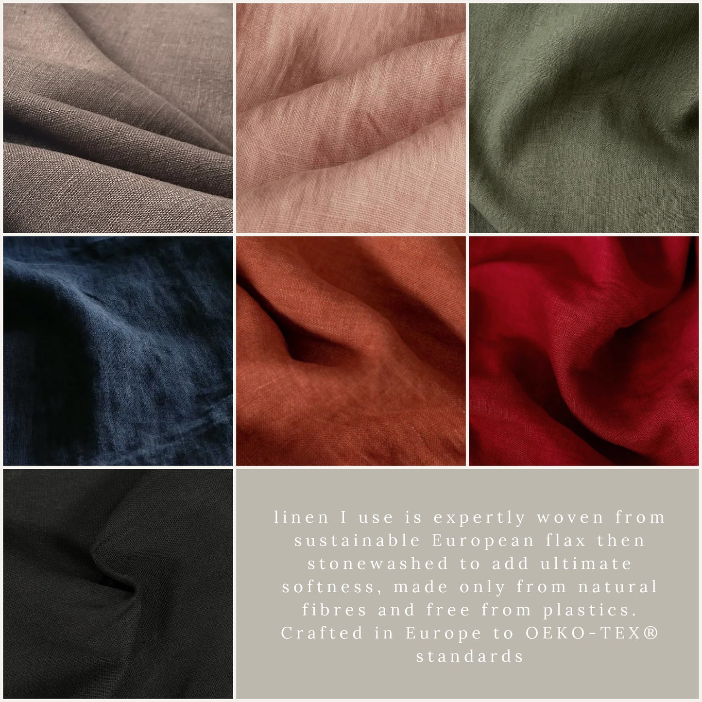 Mini Linen Christmas Stocking with Initial (READY TO POST)