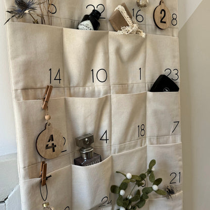 Personalised, Fabric Christmas Advent Calendar