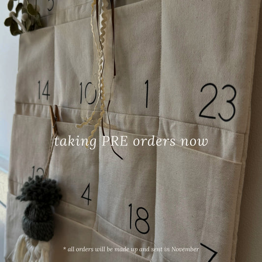 Personalised, Fabric Christmas Advent Calendar