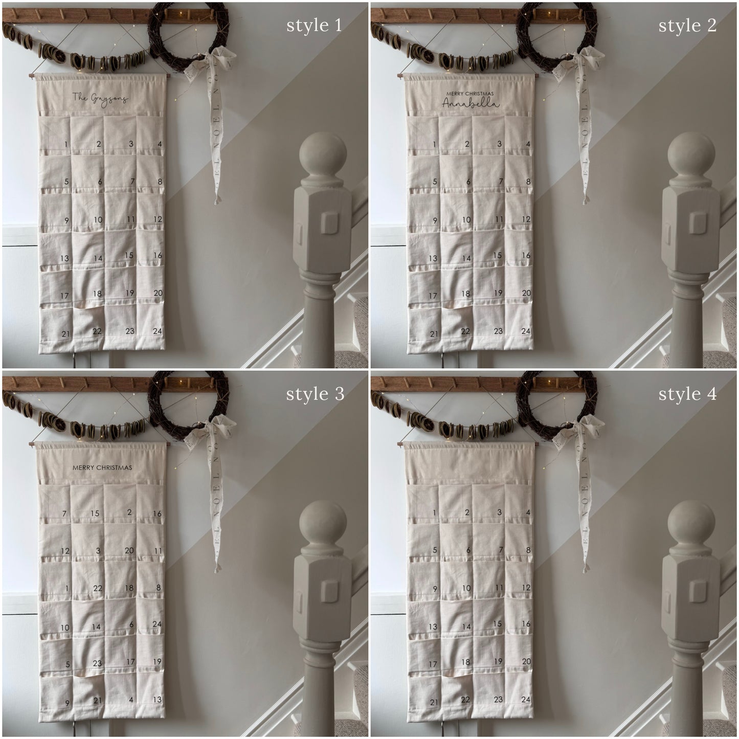 Linen Advent Calendar