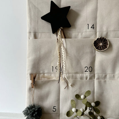 Personalised, Fabric Christmas Advent Calendar