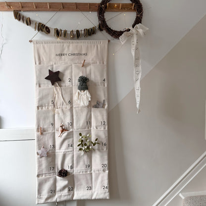 Personalised, Fabric Christmas Advent Calendar