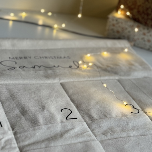 Personalised, Fabric Christmas Advent Calendar