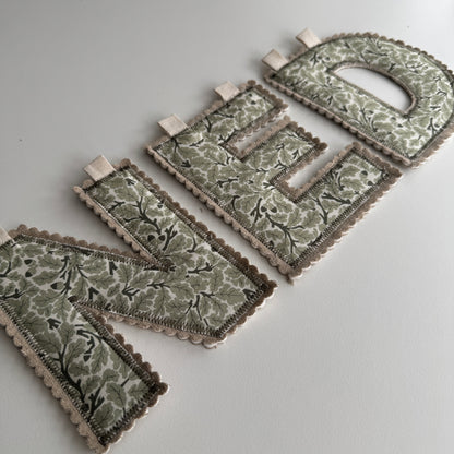 Name Garland, Fabric Letter Bunting