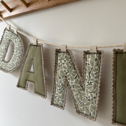 Name Garland, Fabric Letter Bunting
