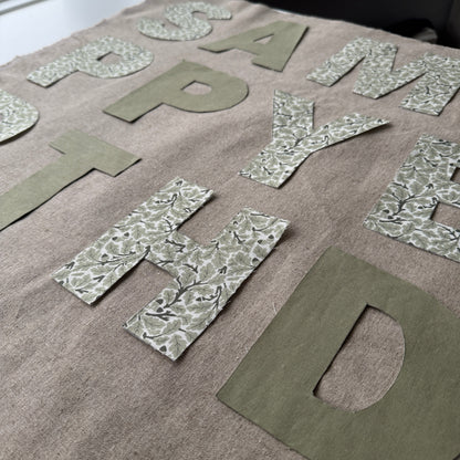 Name Garland, Fabric Letter Bunting