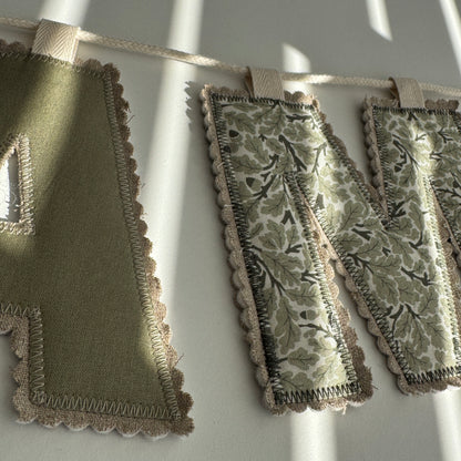 Name Garland, Fabric Letter Bunting