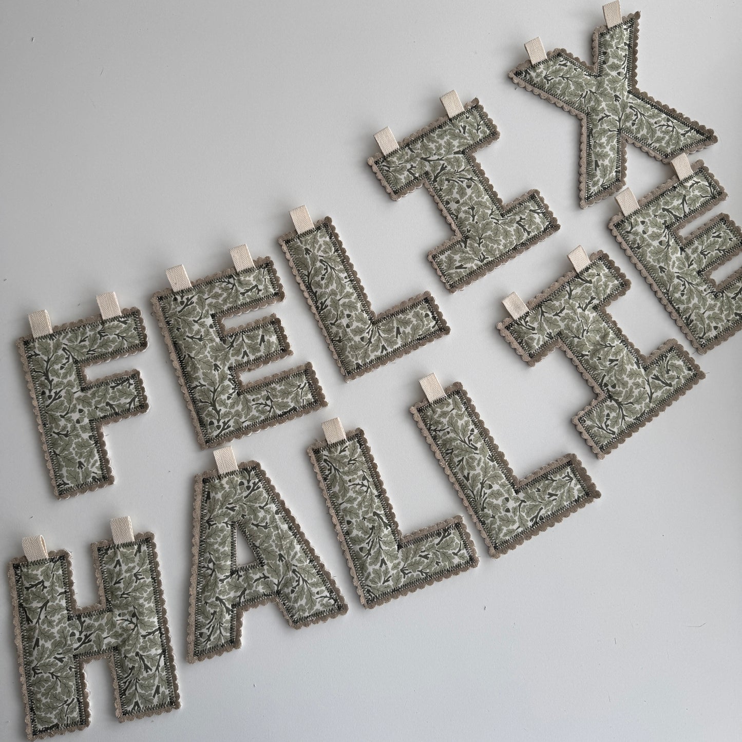 Name Garland, Fabric Letter Bunting