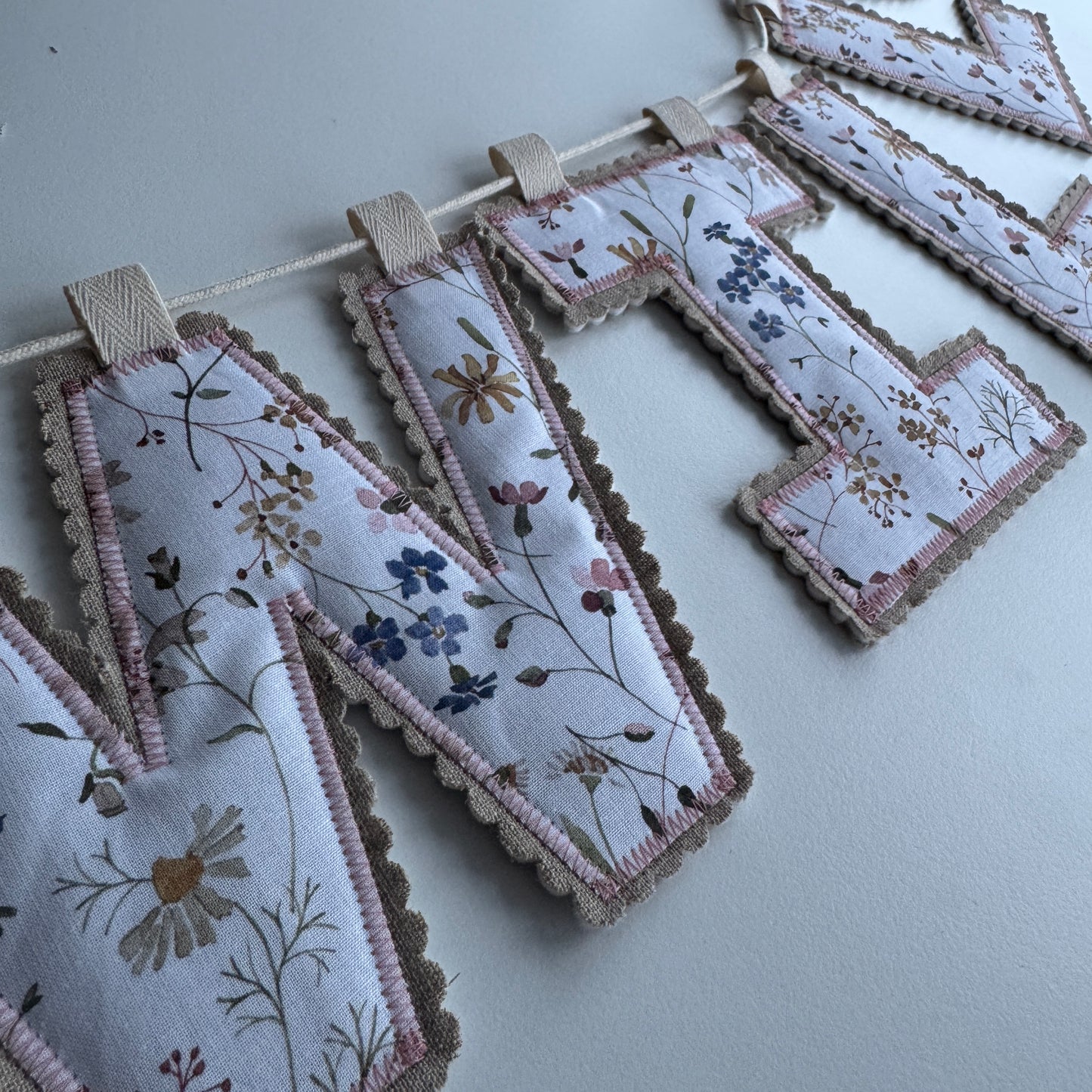 Name Garland, Fabric Letter Bunting