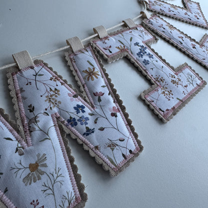 Name Garland, Fabric Letter Bunting