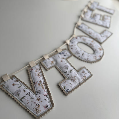 Name Garland, Fabric Letter Bunting