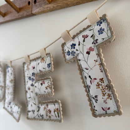 Name Garland, Fabric Letter Bunting