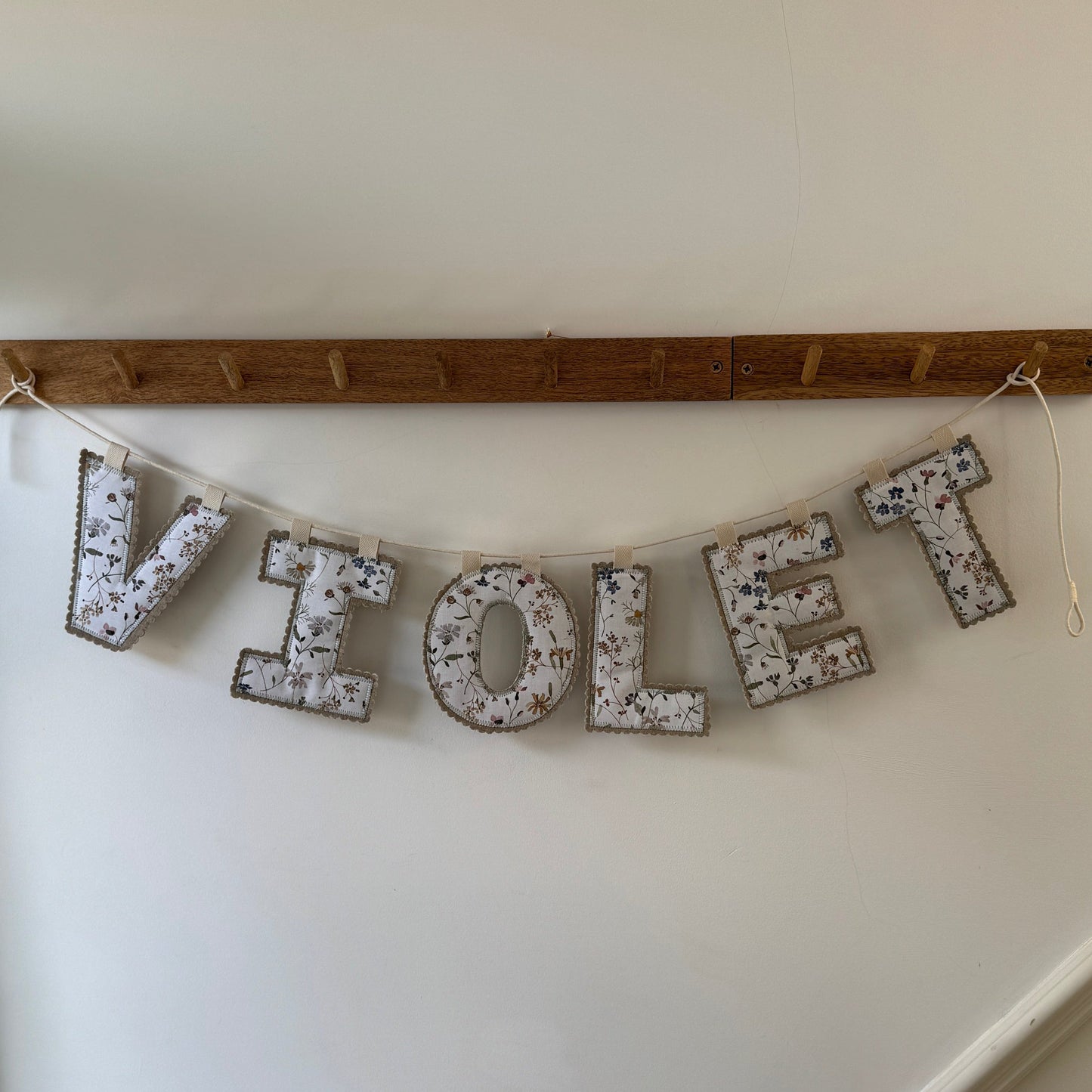 Name Garland, Fabric Letter Bunting