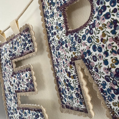 Name Garland, Fabric Letter Bunting