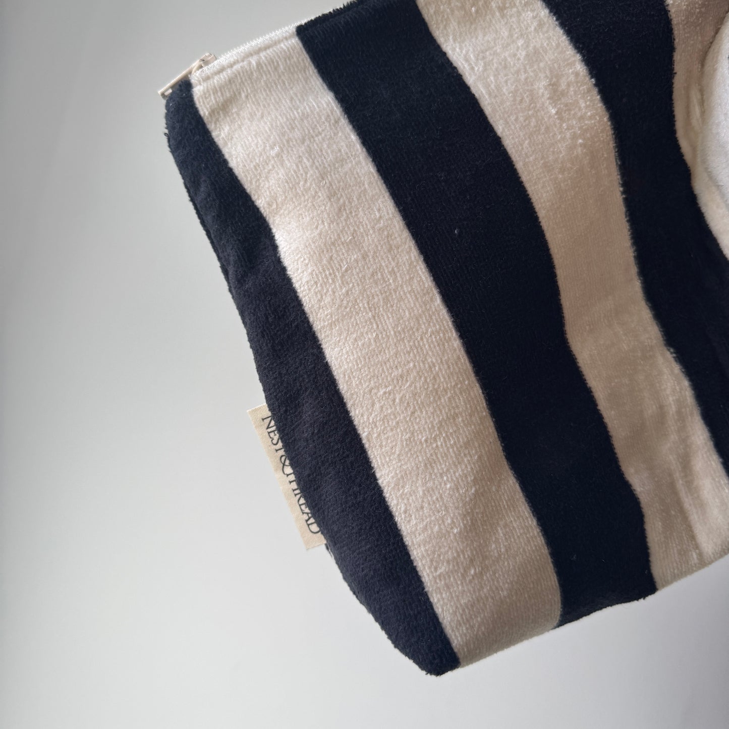 Stripe & Bloom Cosmetic Pouch