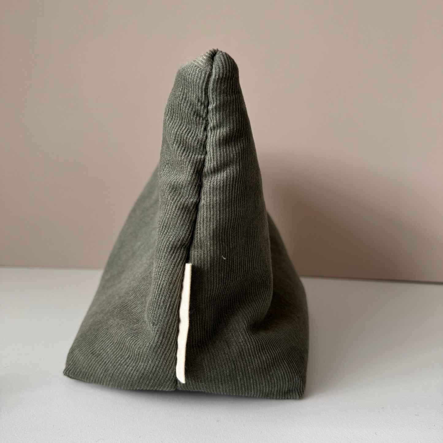 Large Green Corduroy Makeup Bag, Travel Toiletry Organiser