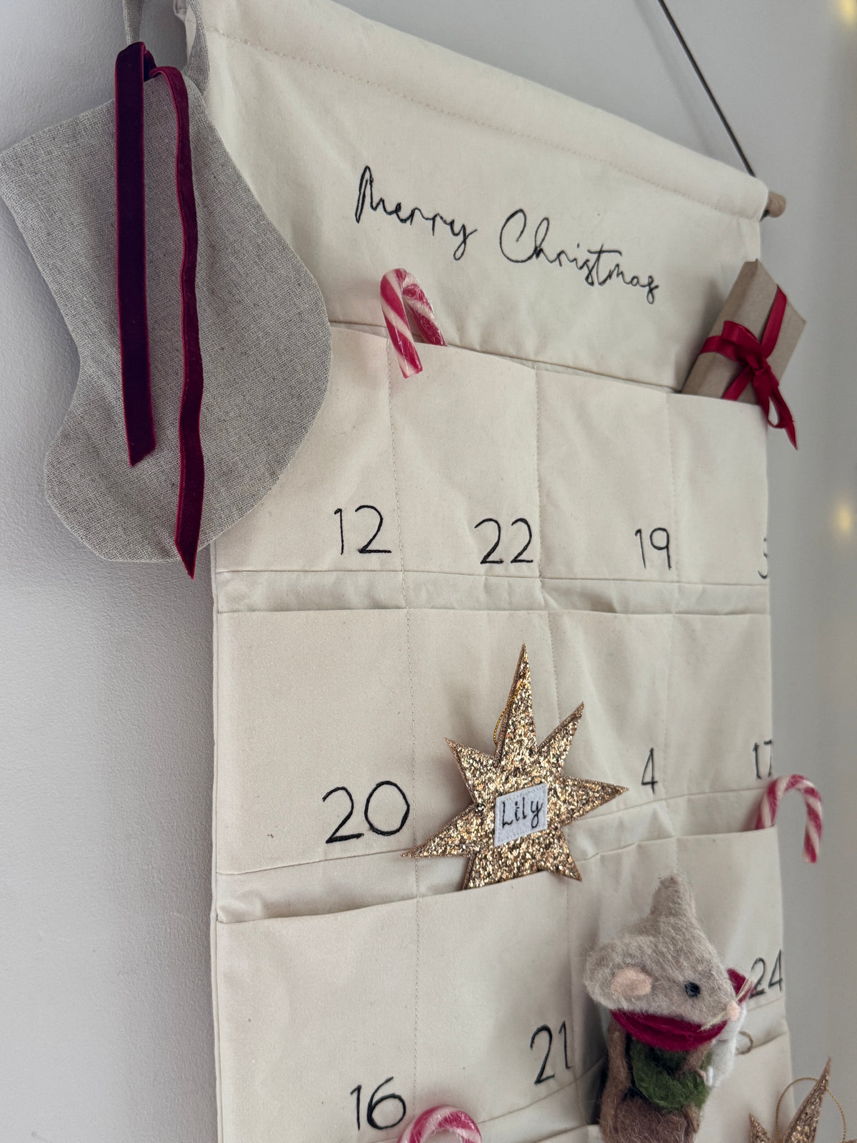 Embroidered Advent Calendar