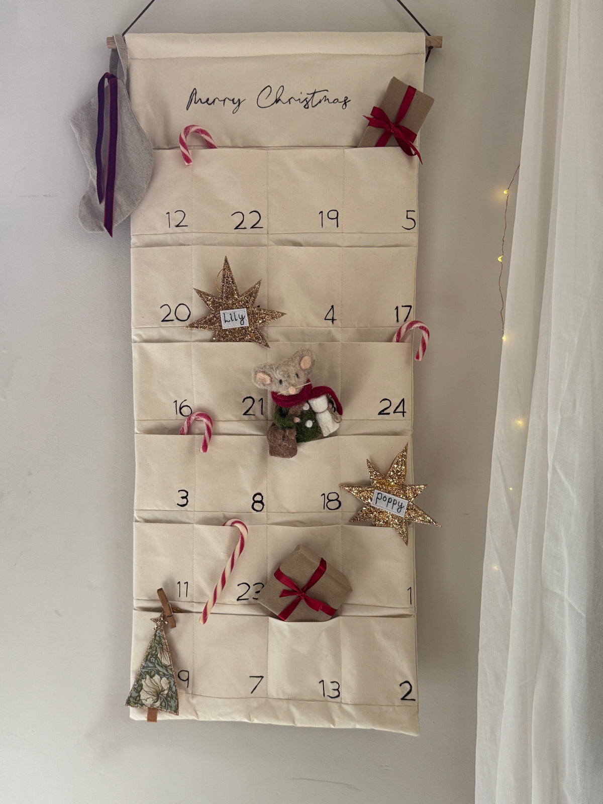 Embroidered Advent Calendar