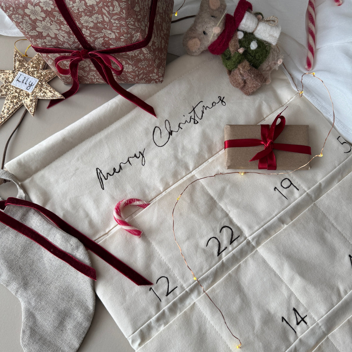 Embroidered Advent Calendar