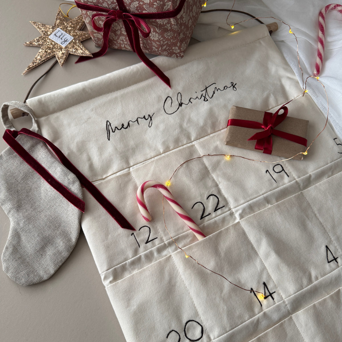 Embroidered Advent Calendar