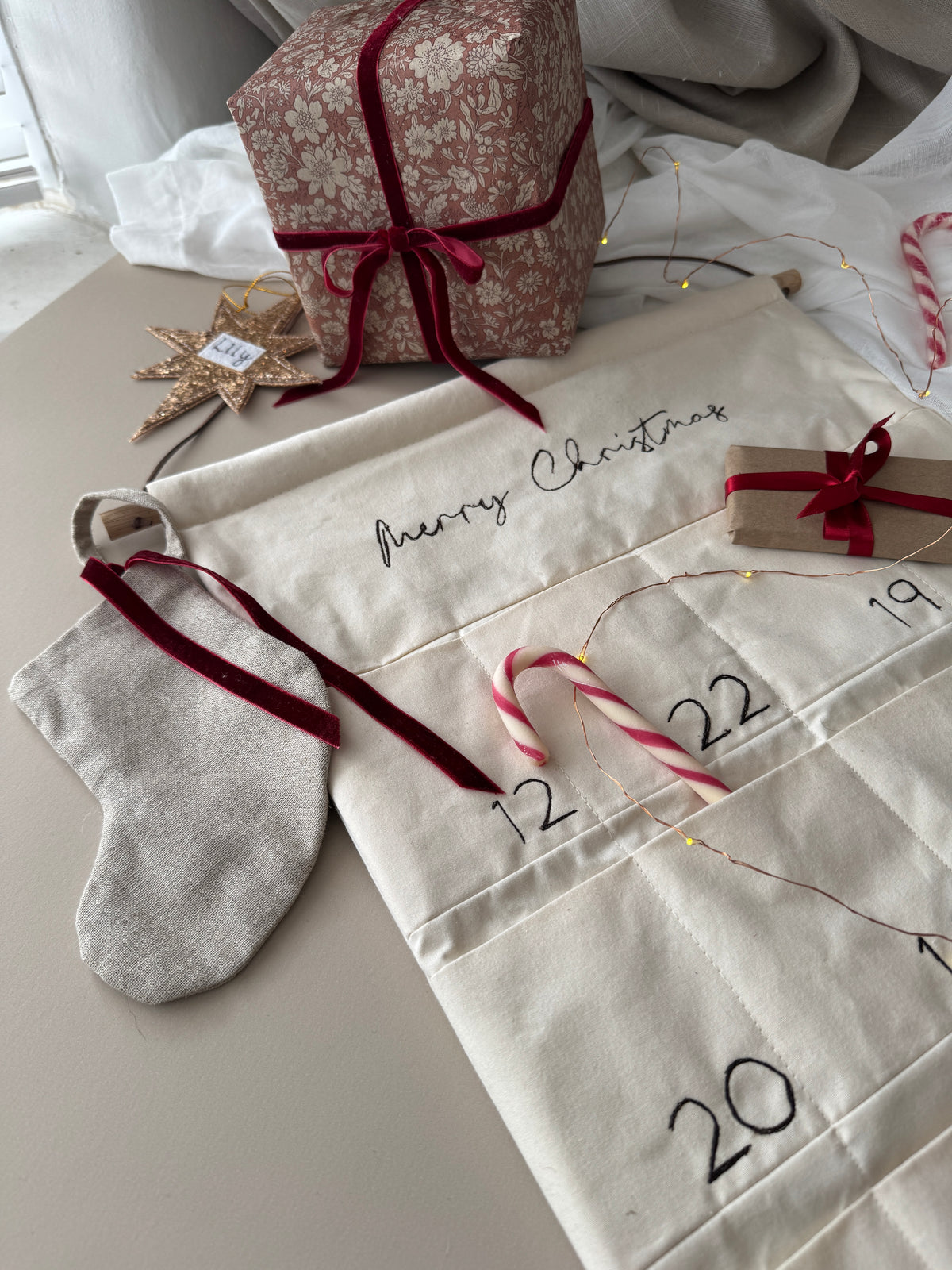 Embroidered Advent Calendar