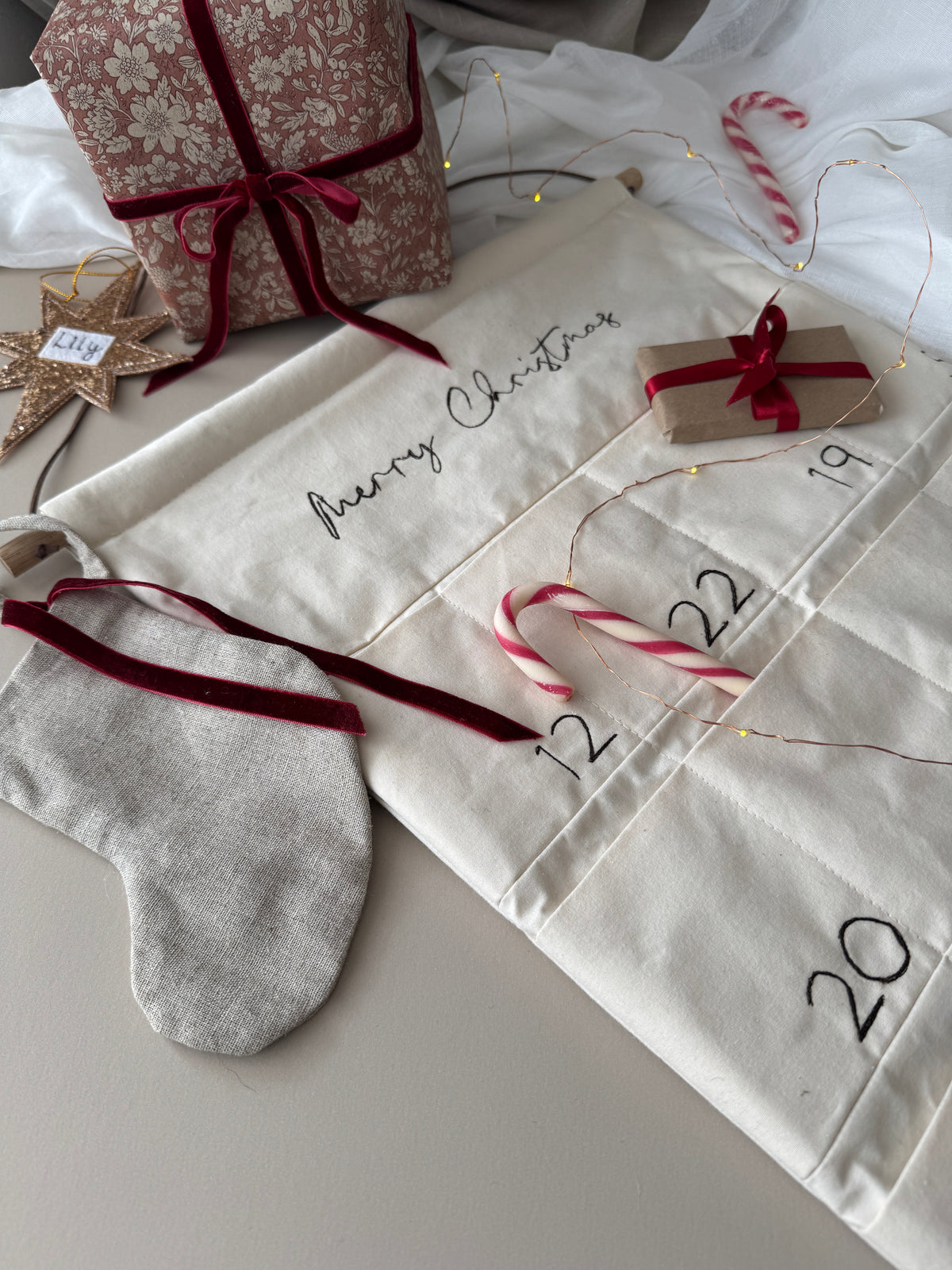 Embroidered Advent Calendar