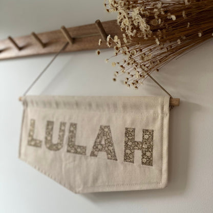 Personalised Fabric Name banner