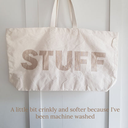 Relaxed Wash Extra Large Canvas Tote Bag