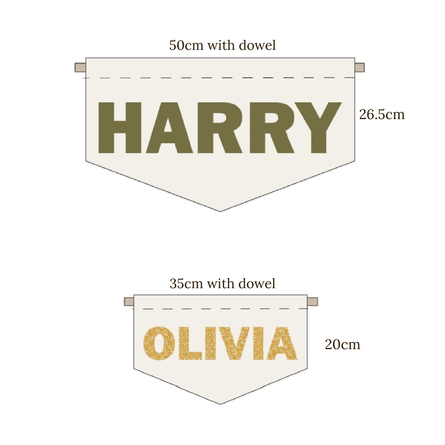 Personalised Fabric Name banner