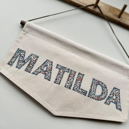 Personalised Fabric Name banner